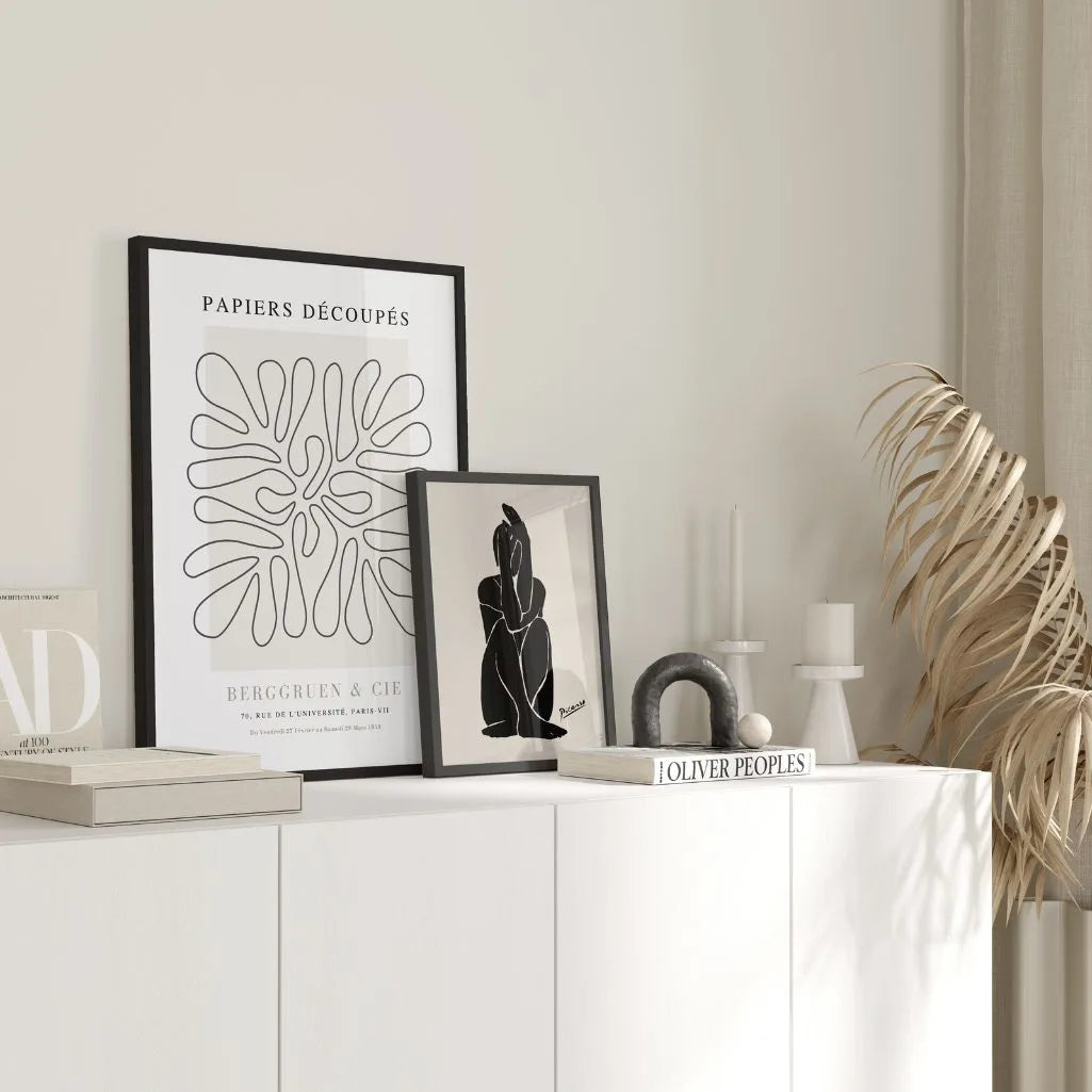 Henri Matisse – Plakat Line Art Beż