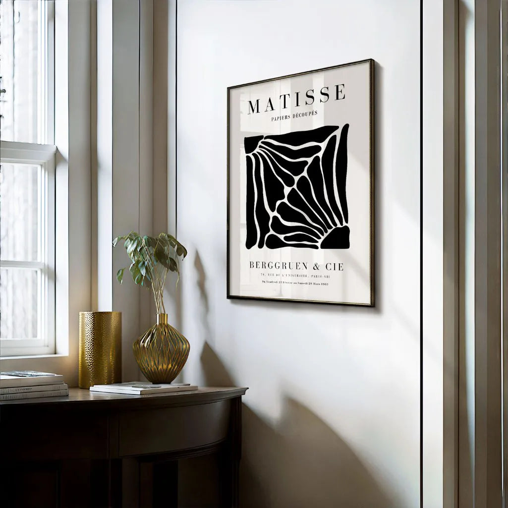 Henri Matisse – Plakat Czarne Sylwetki Kwiatów