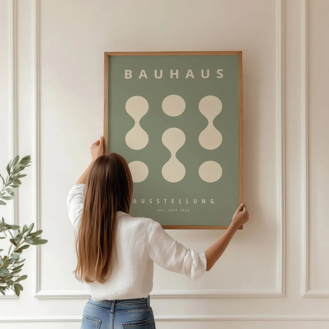 Plakat Bauhaus Zieleń Szałwii