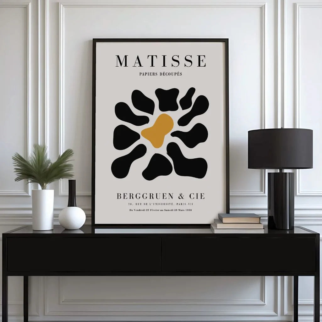 Plakat Matisse Czerń Musztarda Formy