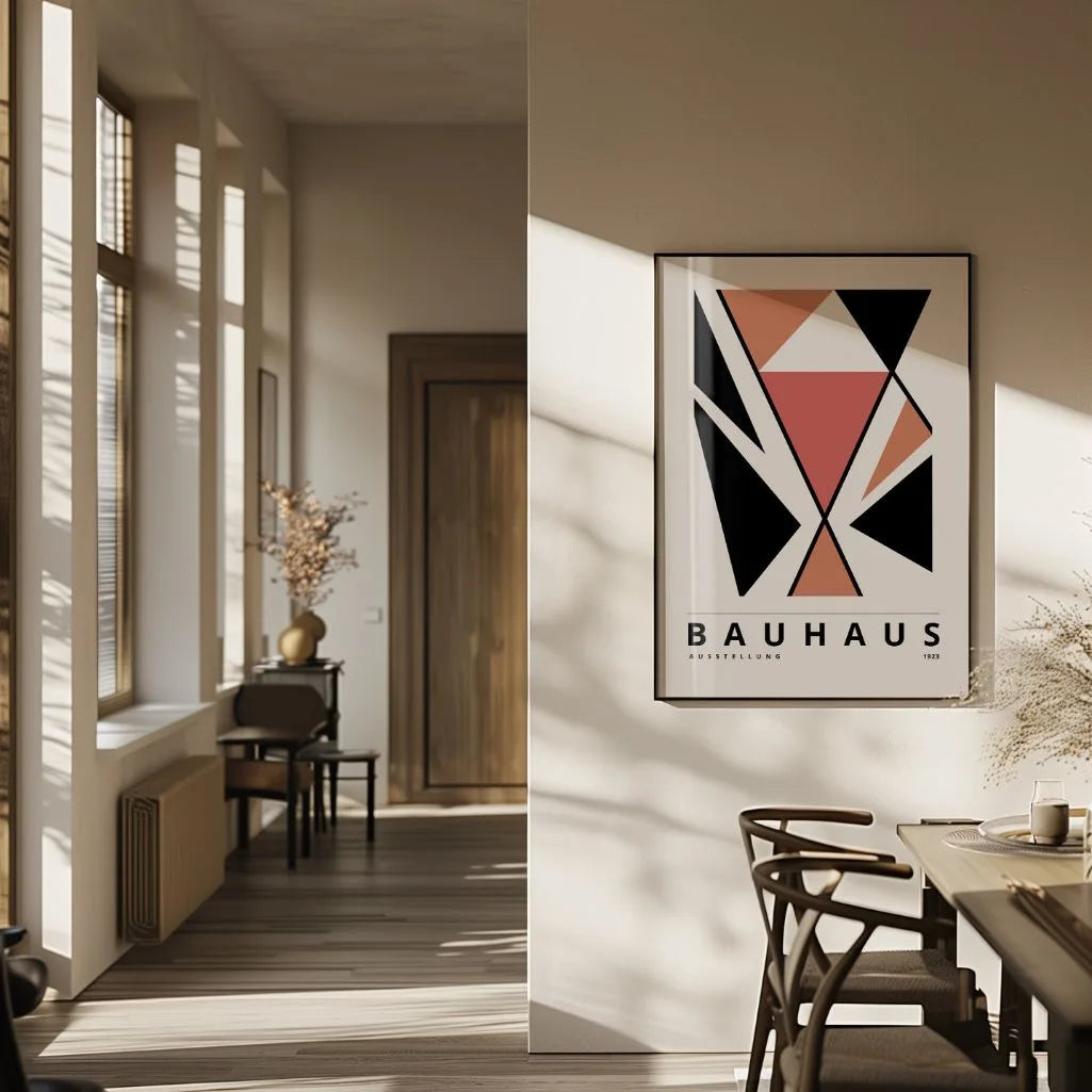 Bauhaus Terakota Kontrast Plakat