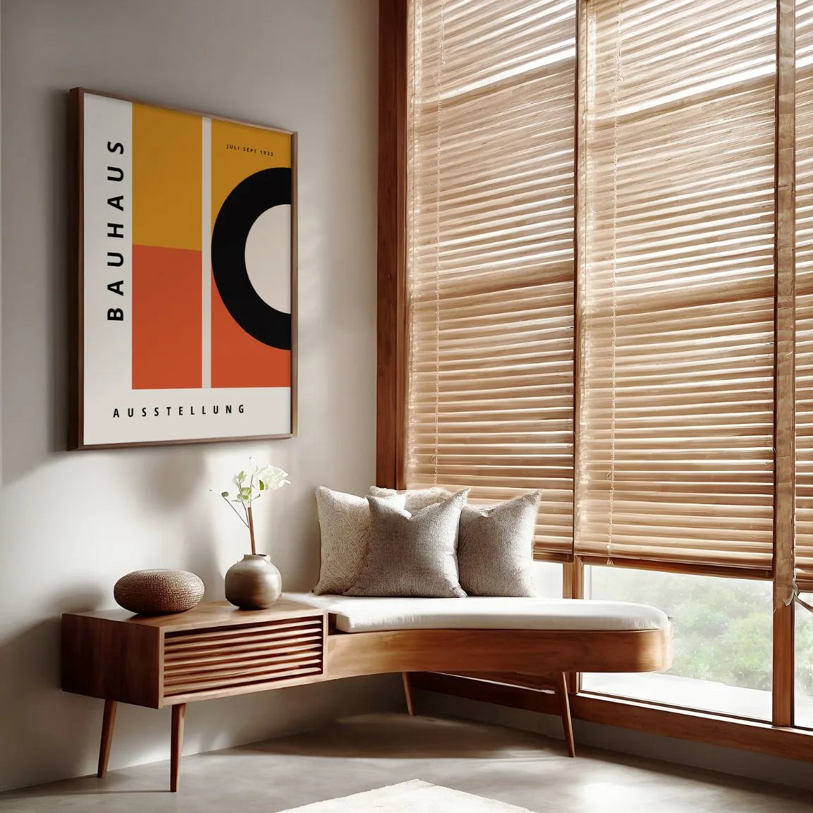 Bauhaus Pomarańcz Kontrast Plakat