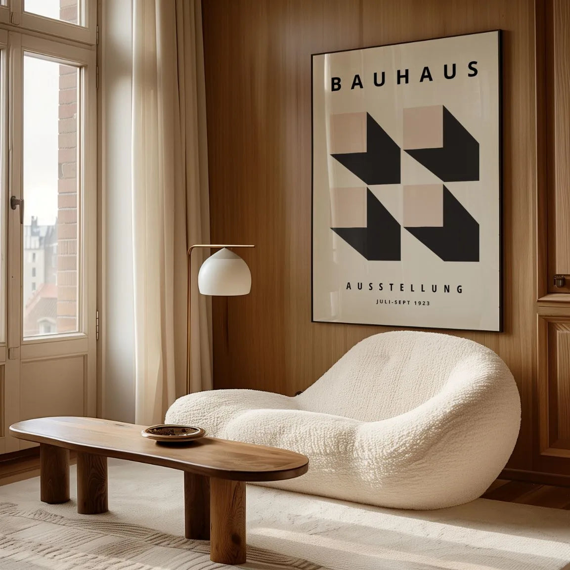 Plakat Bauhaus Efekt 3D Geometria