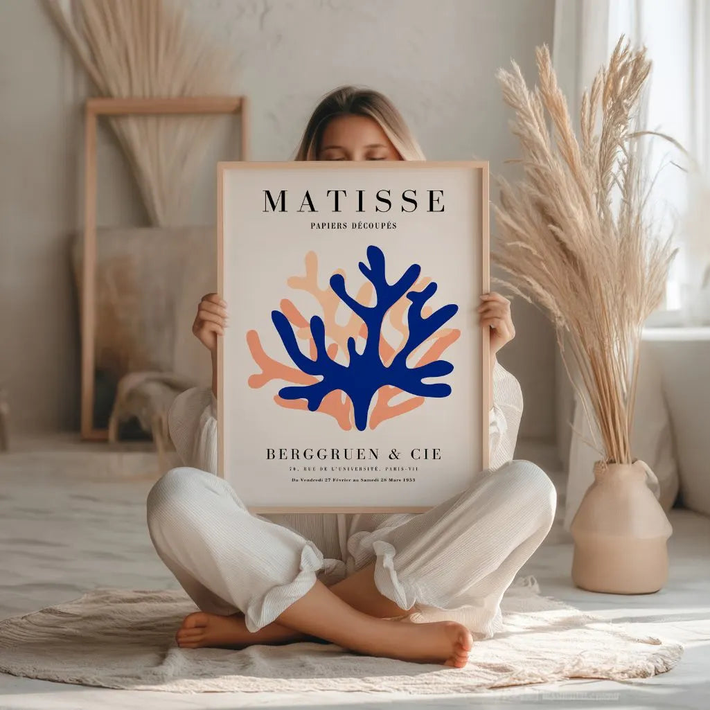 Matisse Niebieski Pomarańcz Plakat