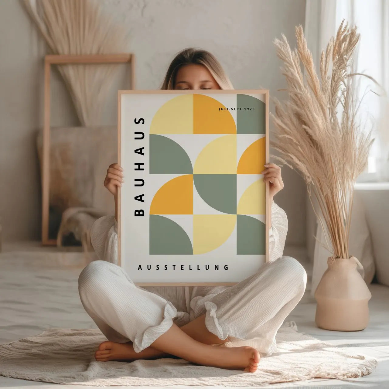 Bauhaus Pastelowa Równowaga Plakat