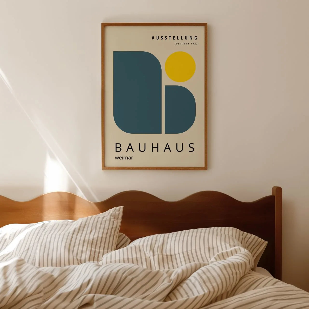 Bauhaus Niebieski Ład Plakat