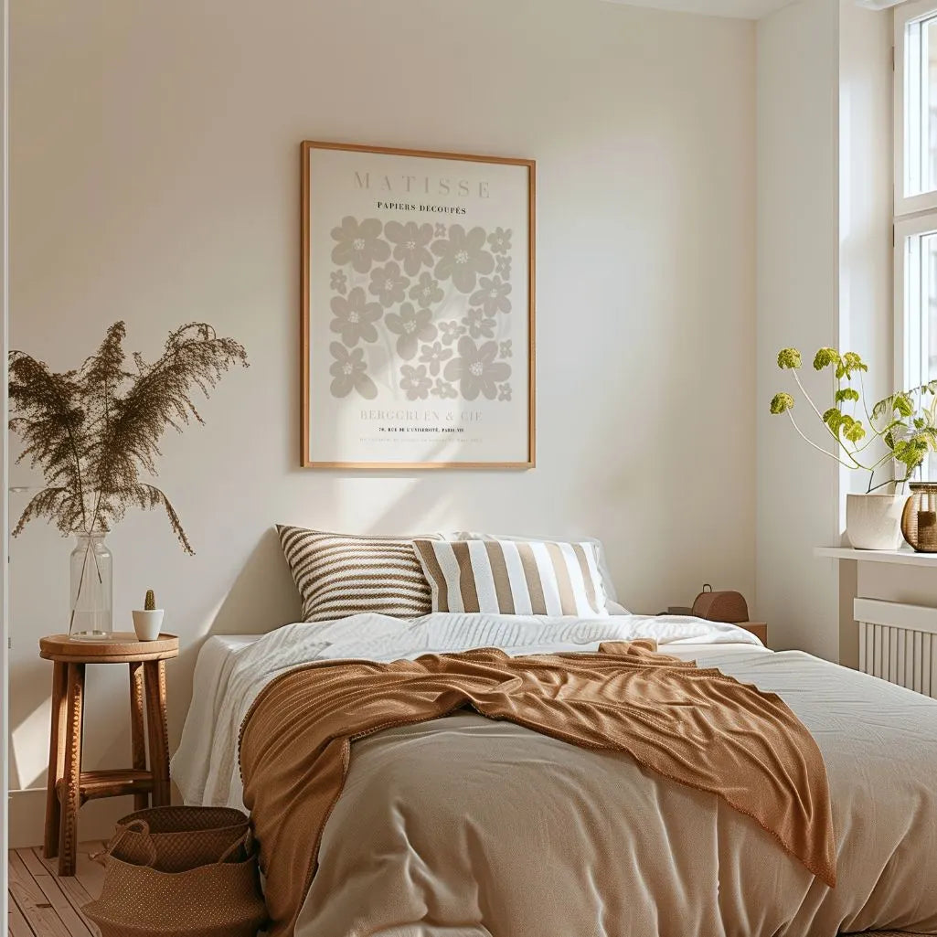 Matisse Beżowy Kwiaty Plakat