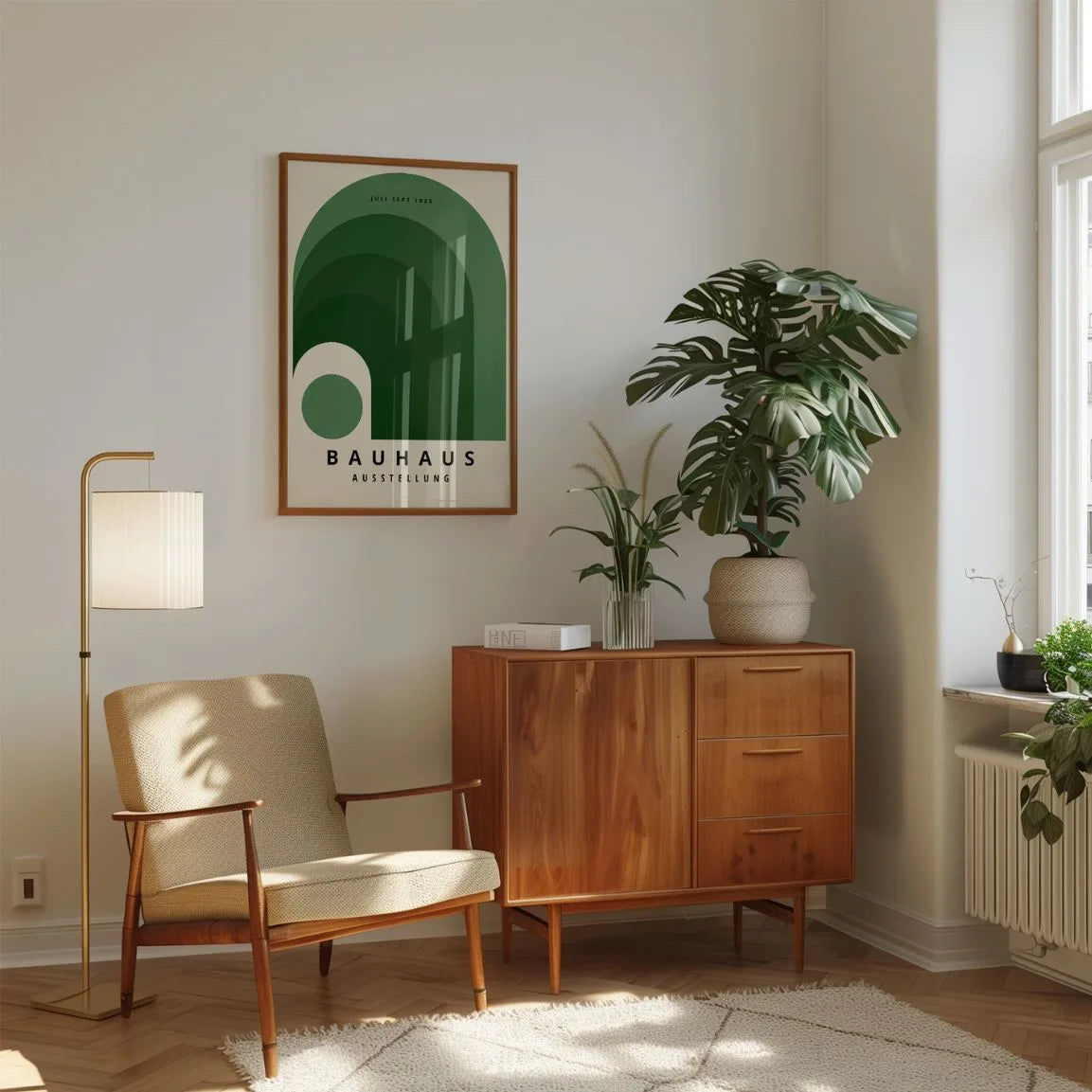 Plakat Bauhaus Zielona Tęcza