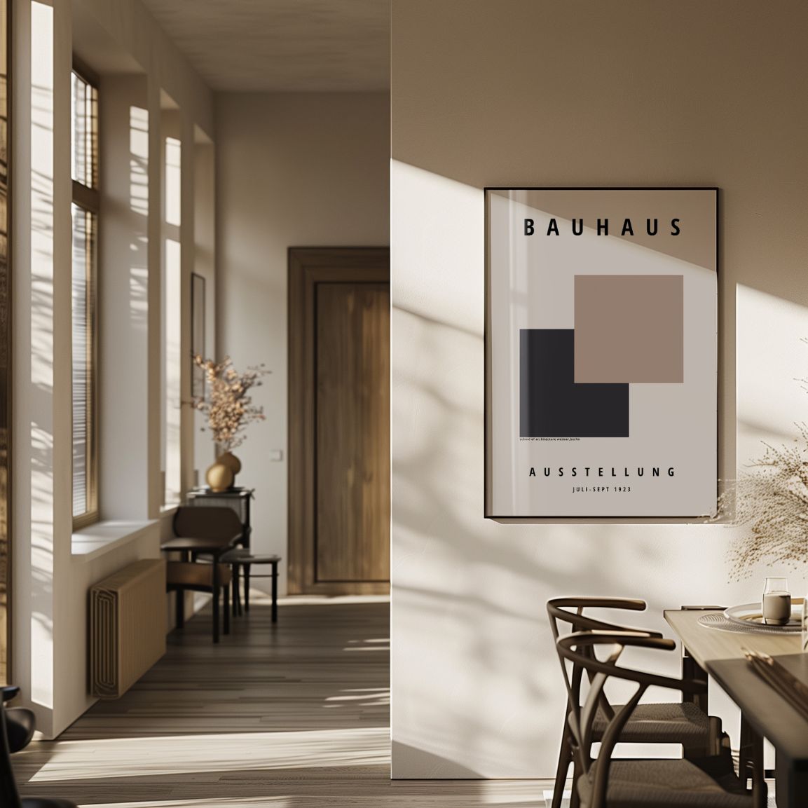 Plakat Bauhaus Geometryczny Kwadrat