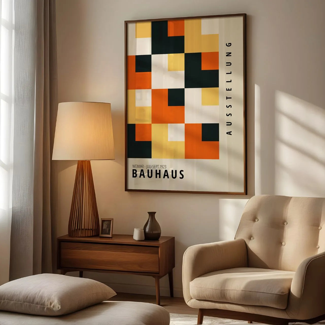Bauhaus Mozaika Kolorów Plakat