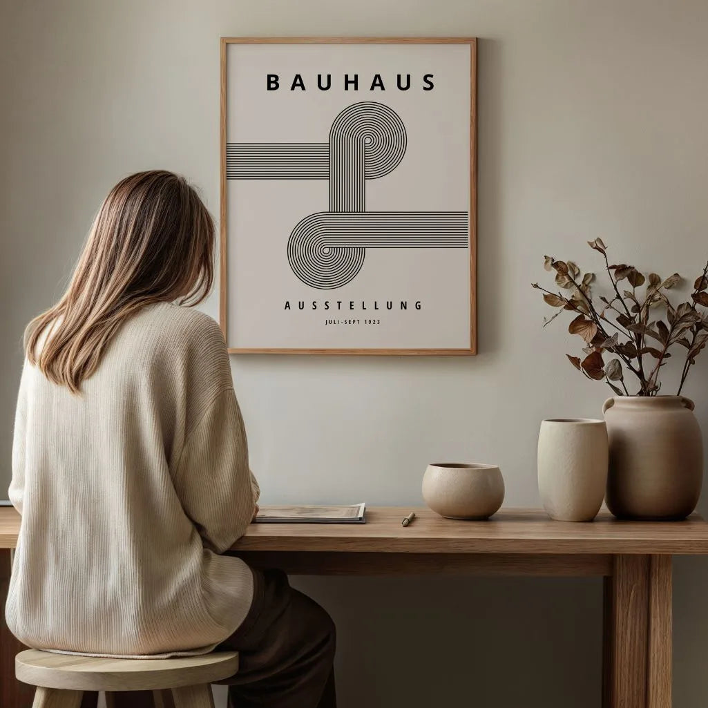 Bauhaus Rytm Linii Plakat