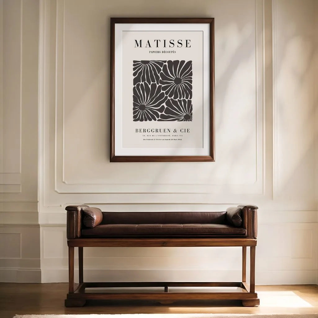 Matisse Brąz Kwiaty Plakat