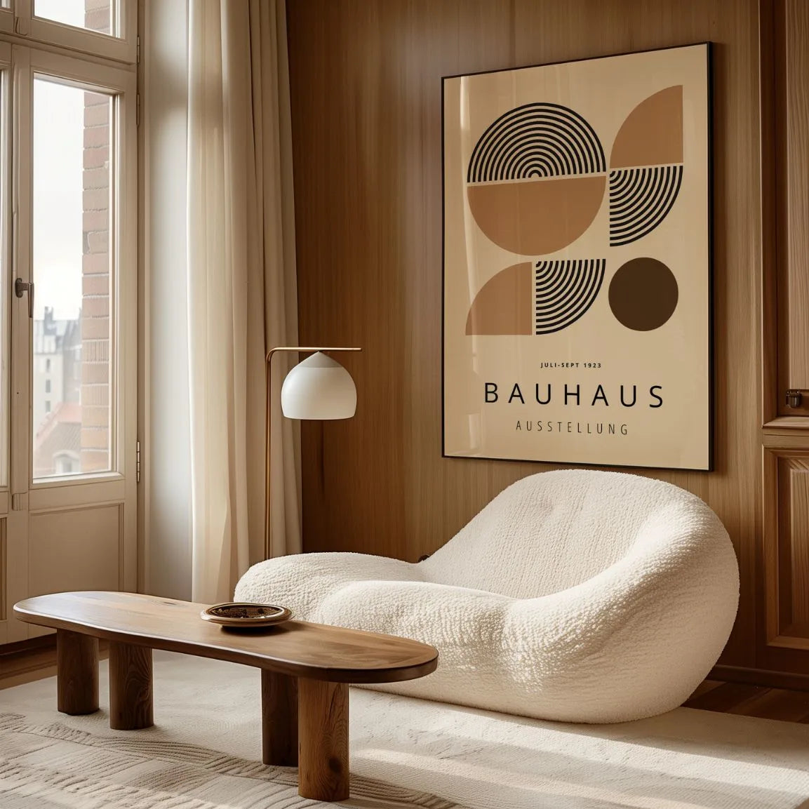 Bauhaus Geometryczne Połówki Plakat
