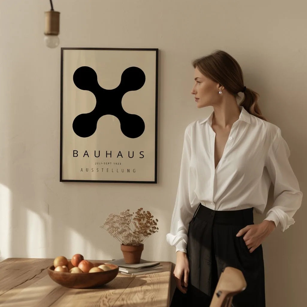 Bauhaus Czarna Forma Plakat