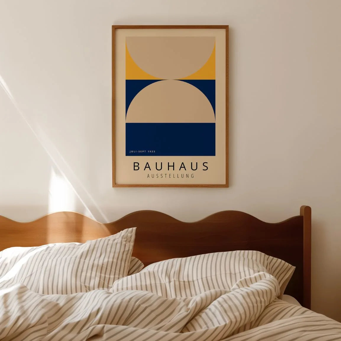 Bauhaus Beż Granat Plakat