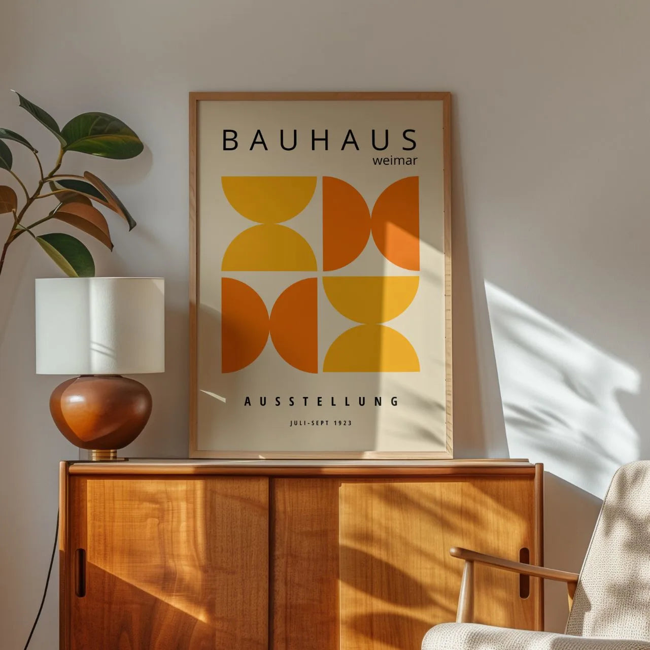 Bauhaus Pomarańczowy Energetyczny Poster