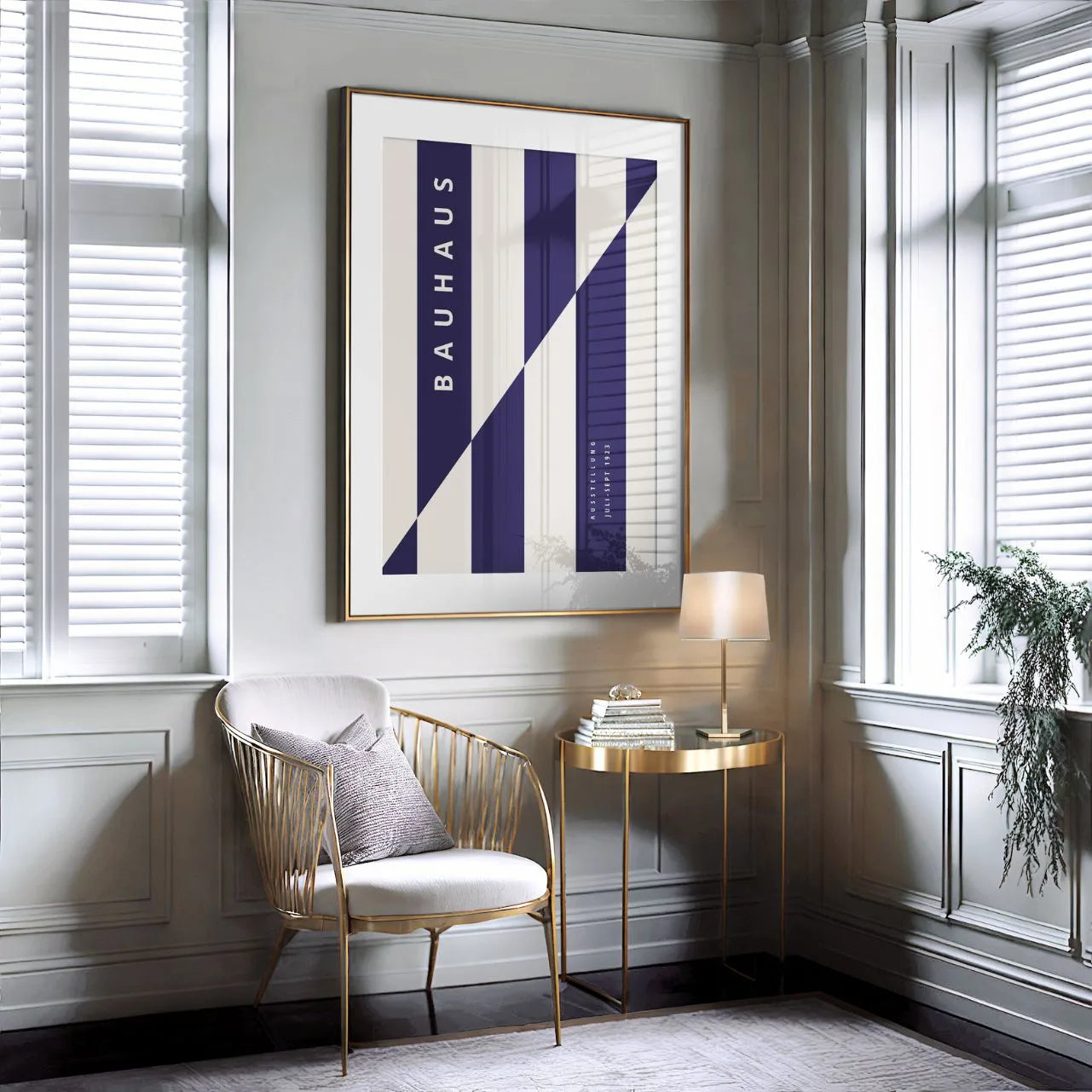 Bauhaus Ostry Cięcie Plakat