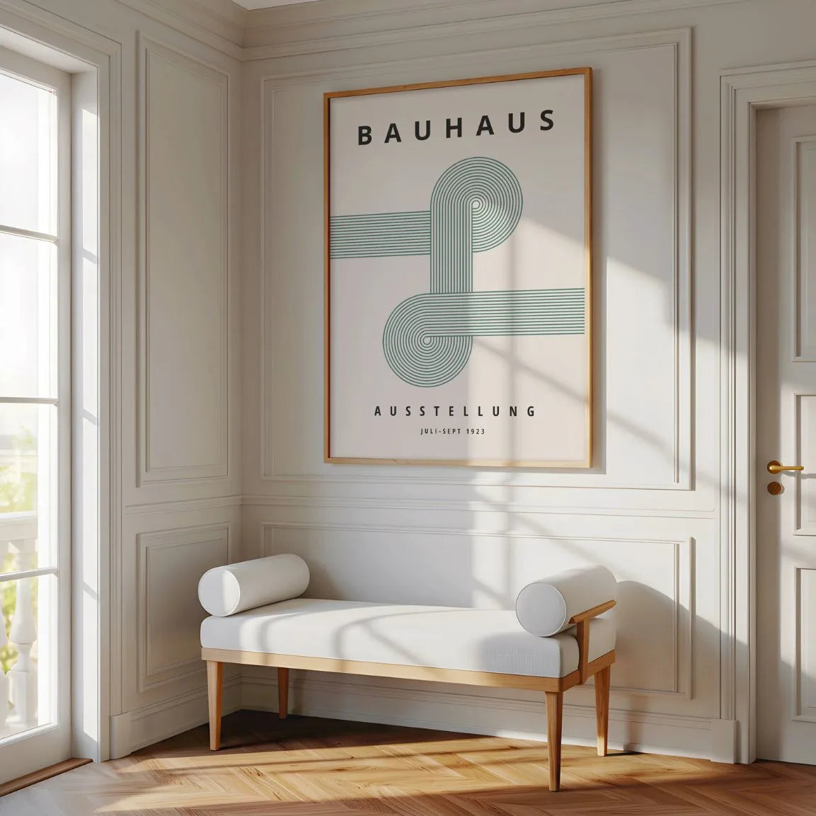 Bauhaus Przecięcie Zielonych Linii Plakat