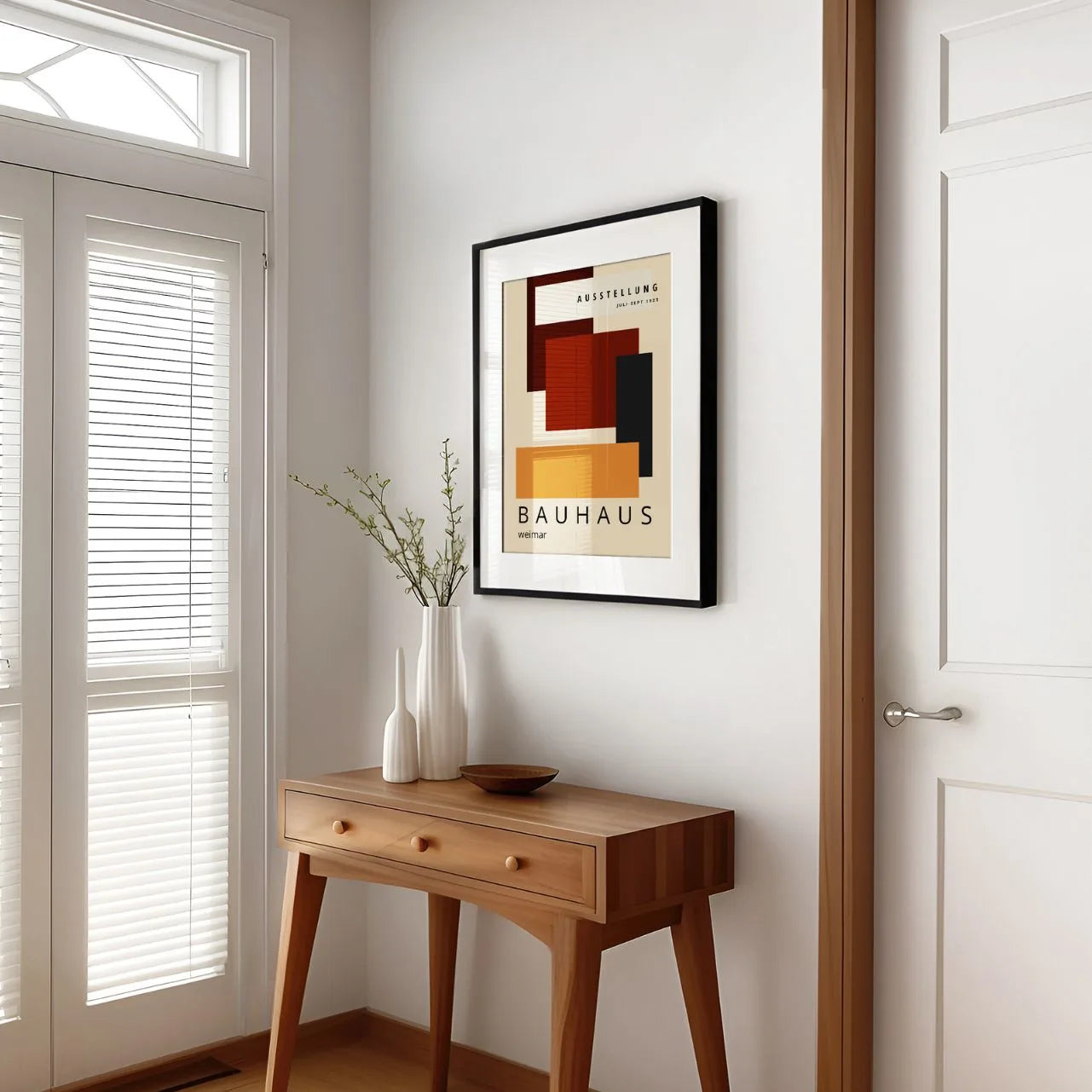 Bauhaus Pomarańcz Głębia Plakat