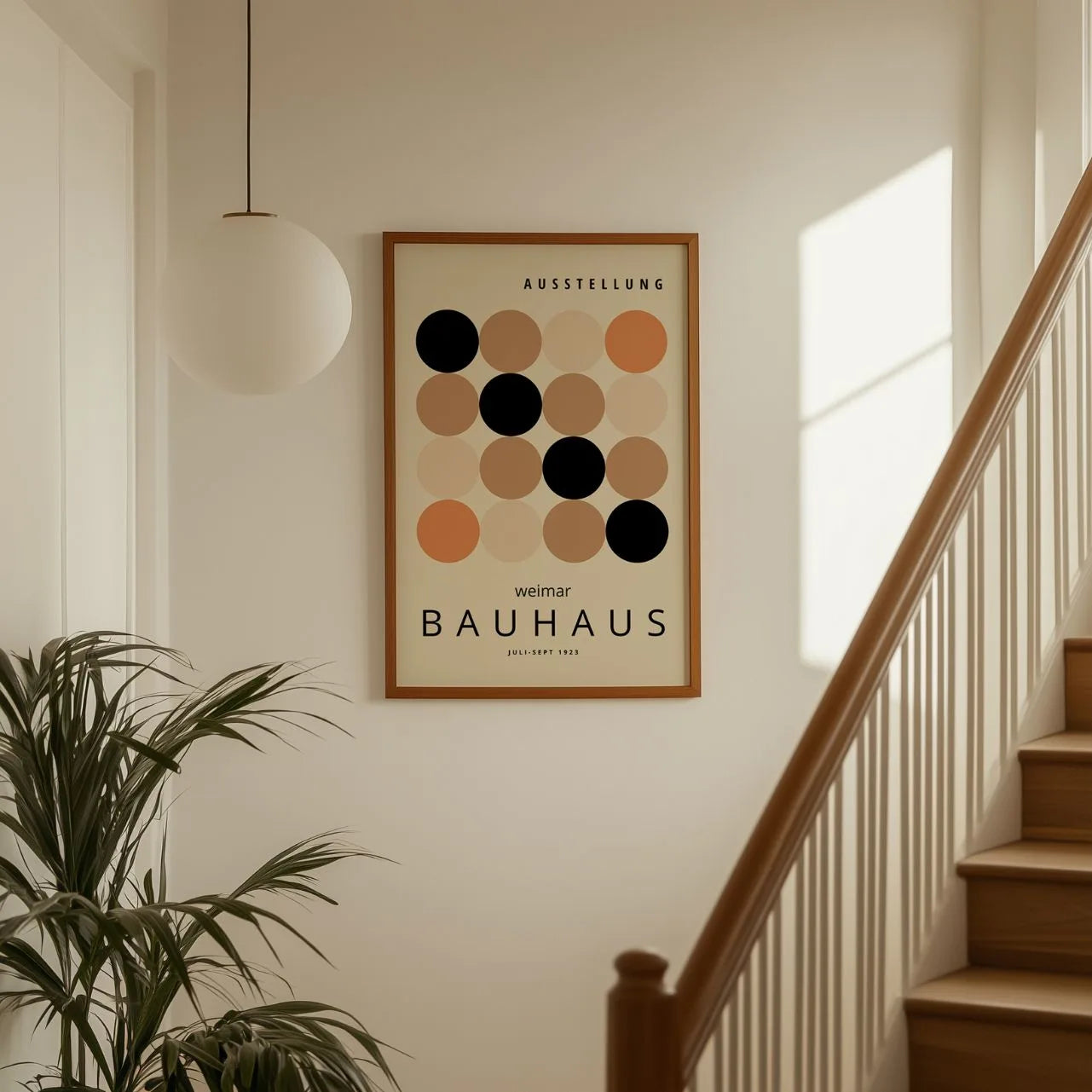 Bauhaus Beż Spokój Plakat