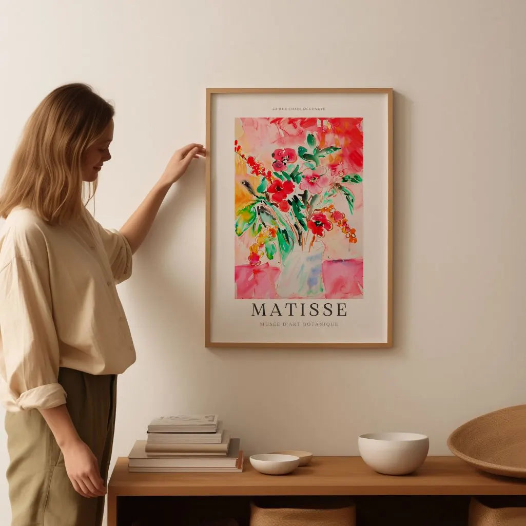 Matisse Czerwony Bukiet Plakat