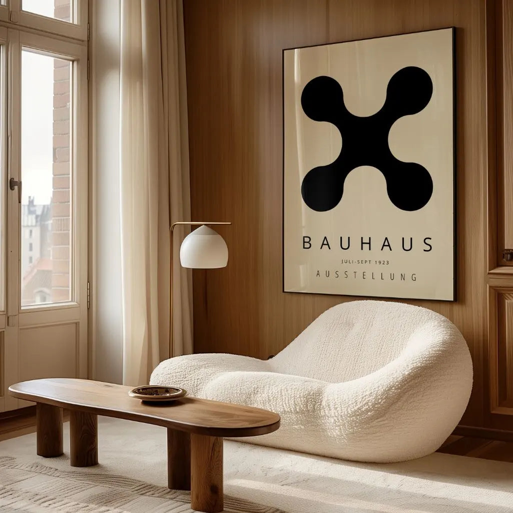 Bauhaus Czarna Forma Plakat