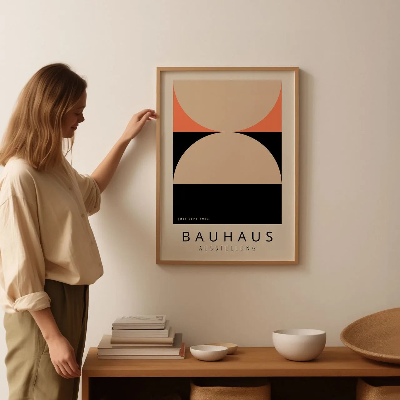 Bauhaus Beżowy Akcent Plakat