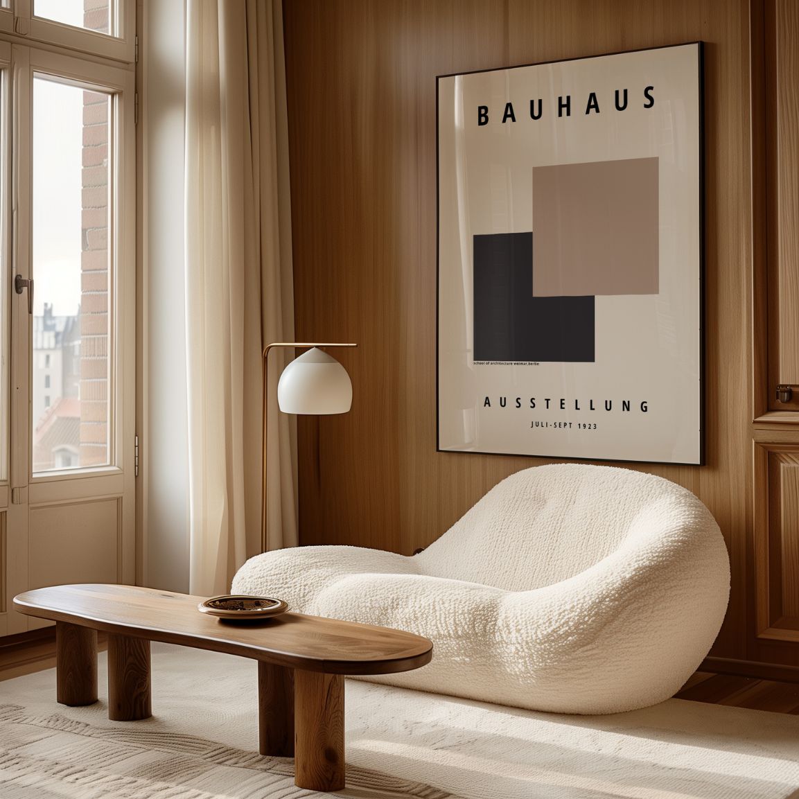 Plakat Bauhaus Geometryczny Kwadrat