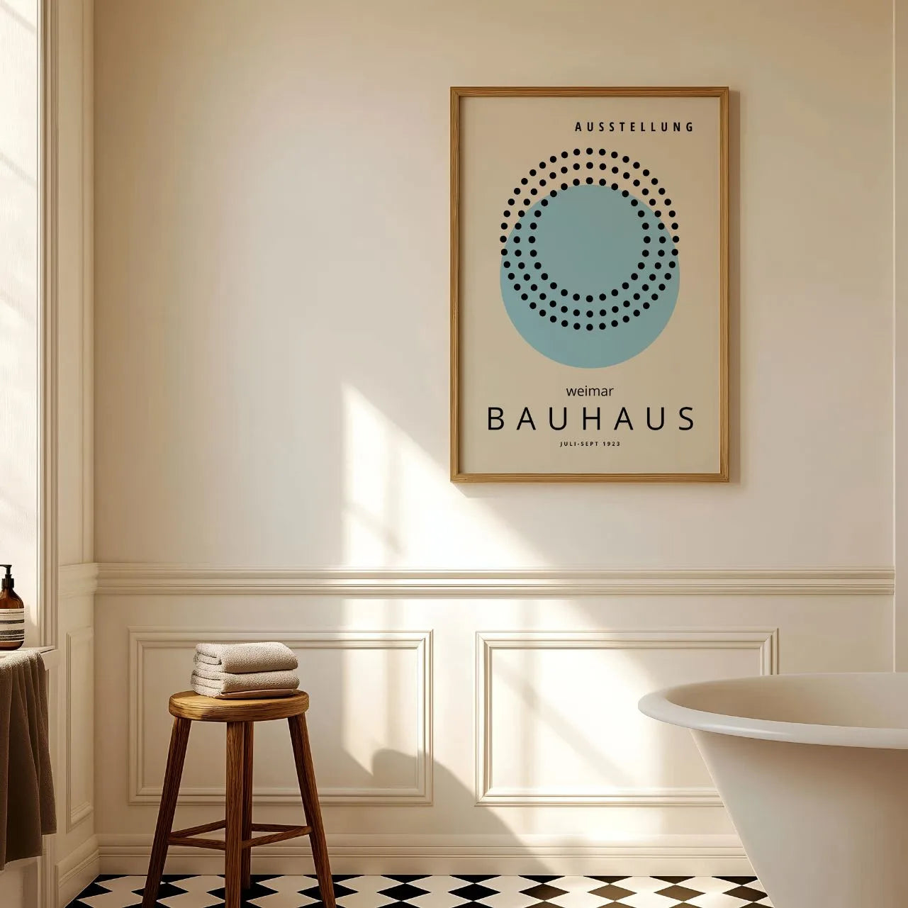 Bauhaus Błękitny Spokojny Poster