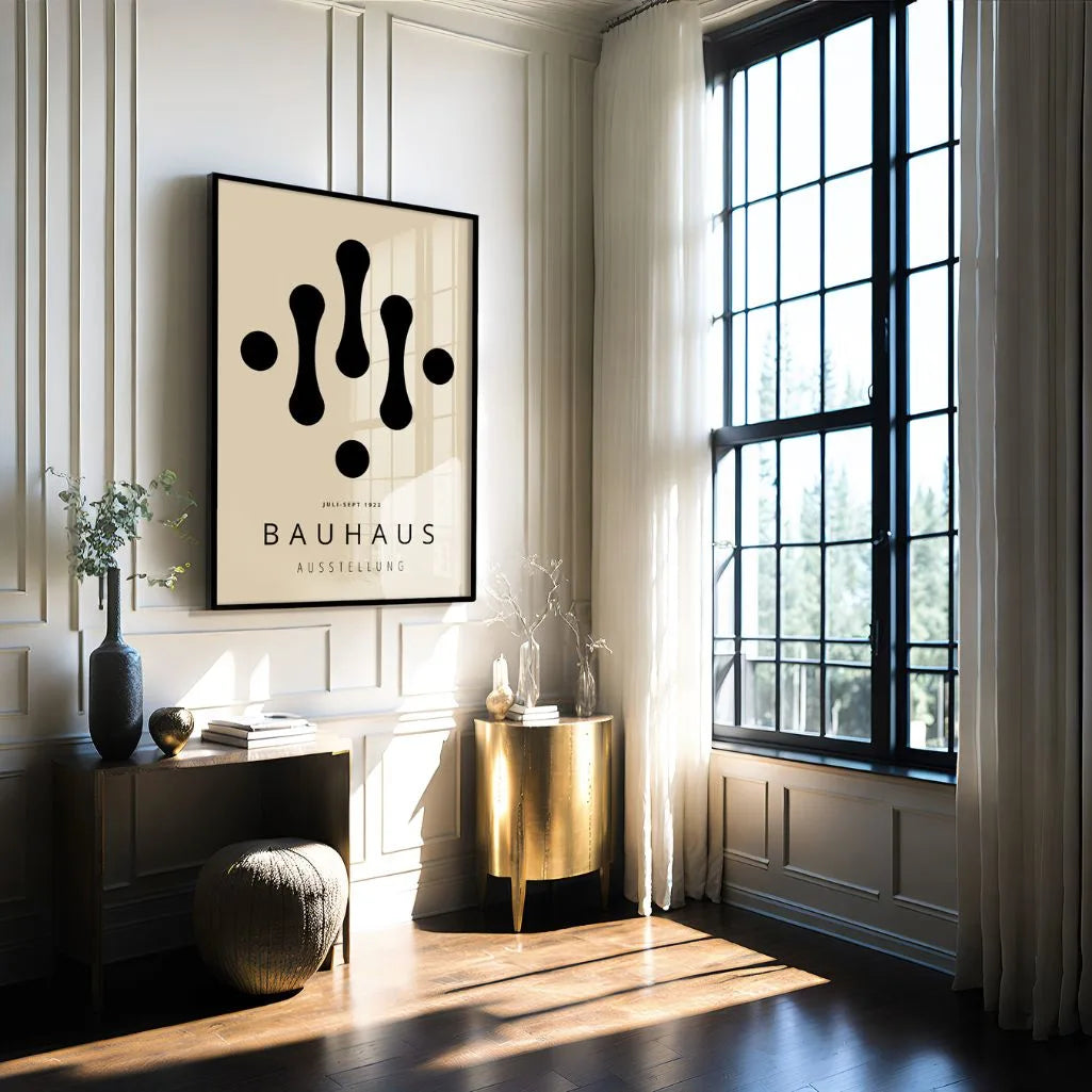Plakat Bauhaus Krople Geometria