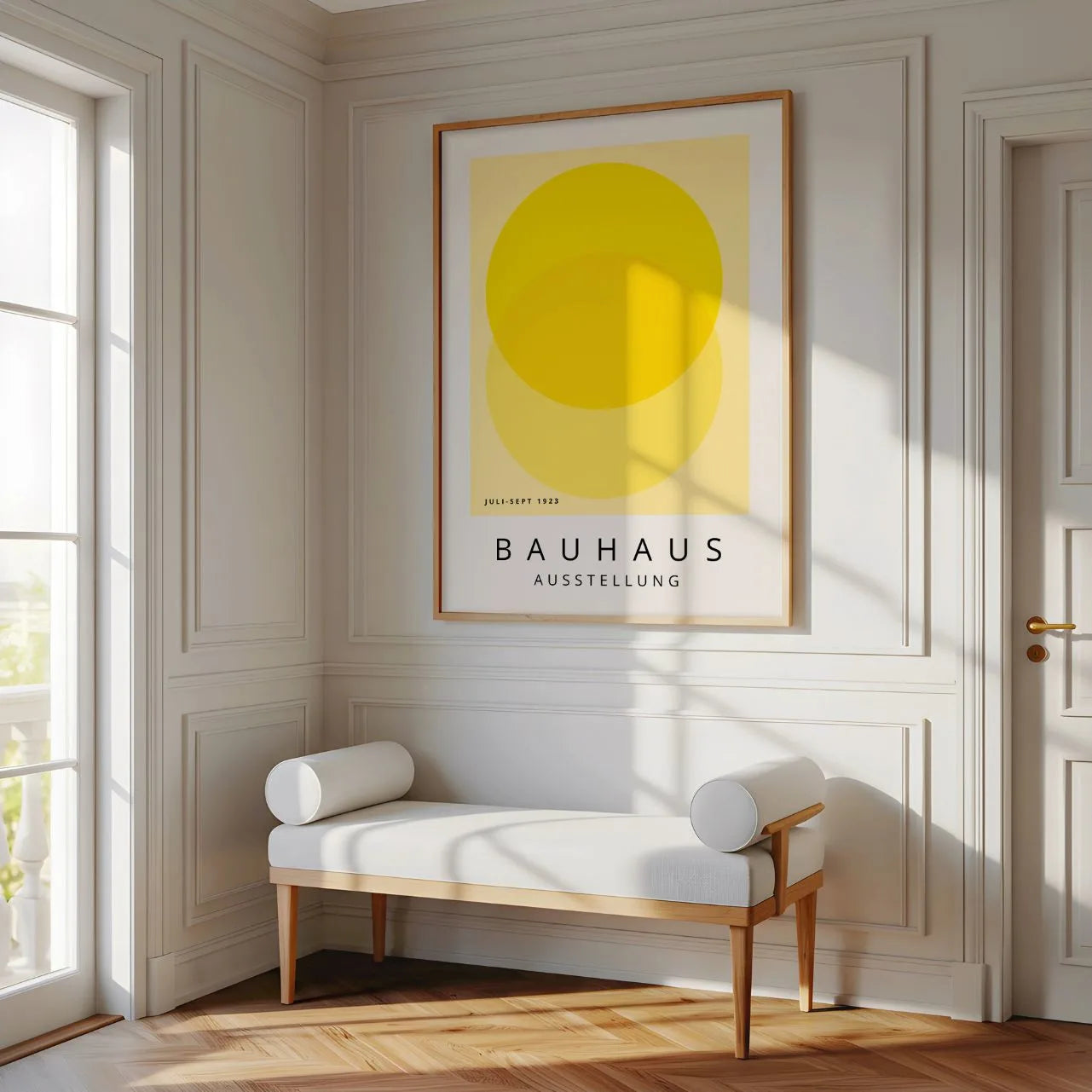 Bauhaus Żółty Lekkość Plakat