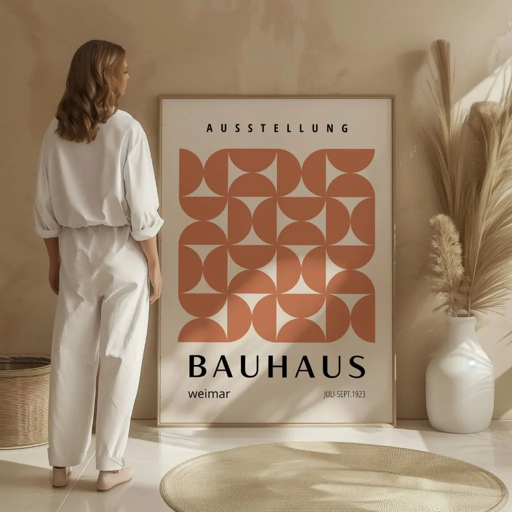 Bauhaus Ceglany Rytm Plakat
