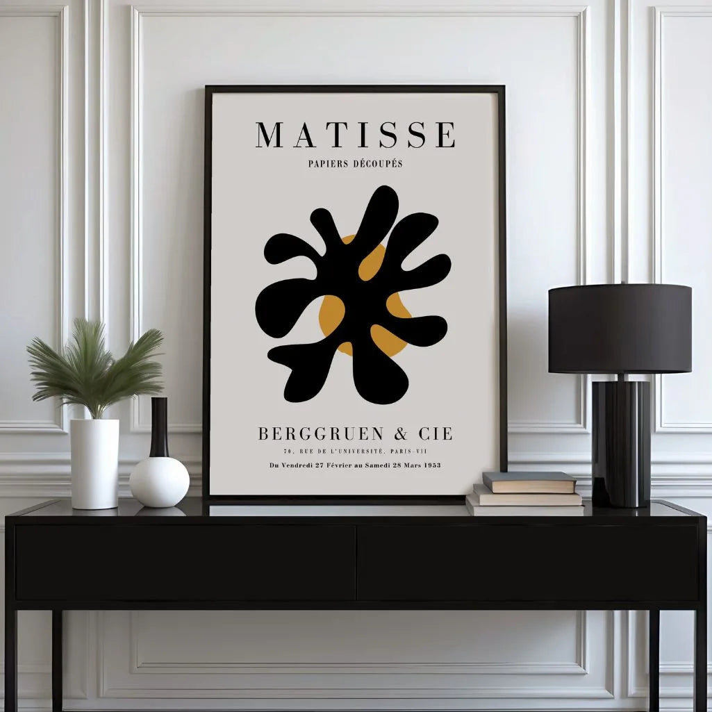 Plakat Matisse Czarna Abstrakcja