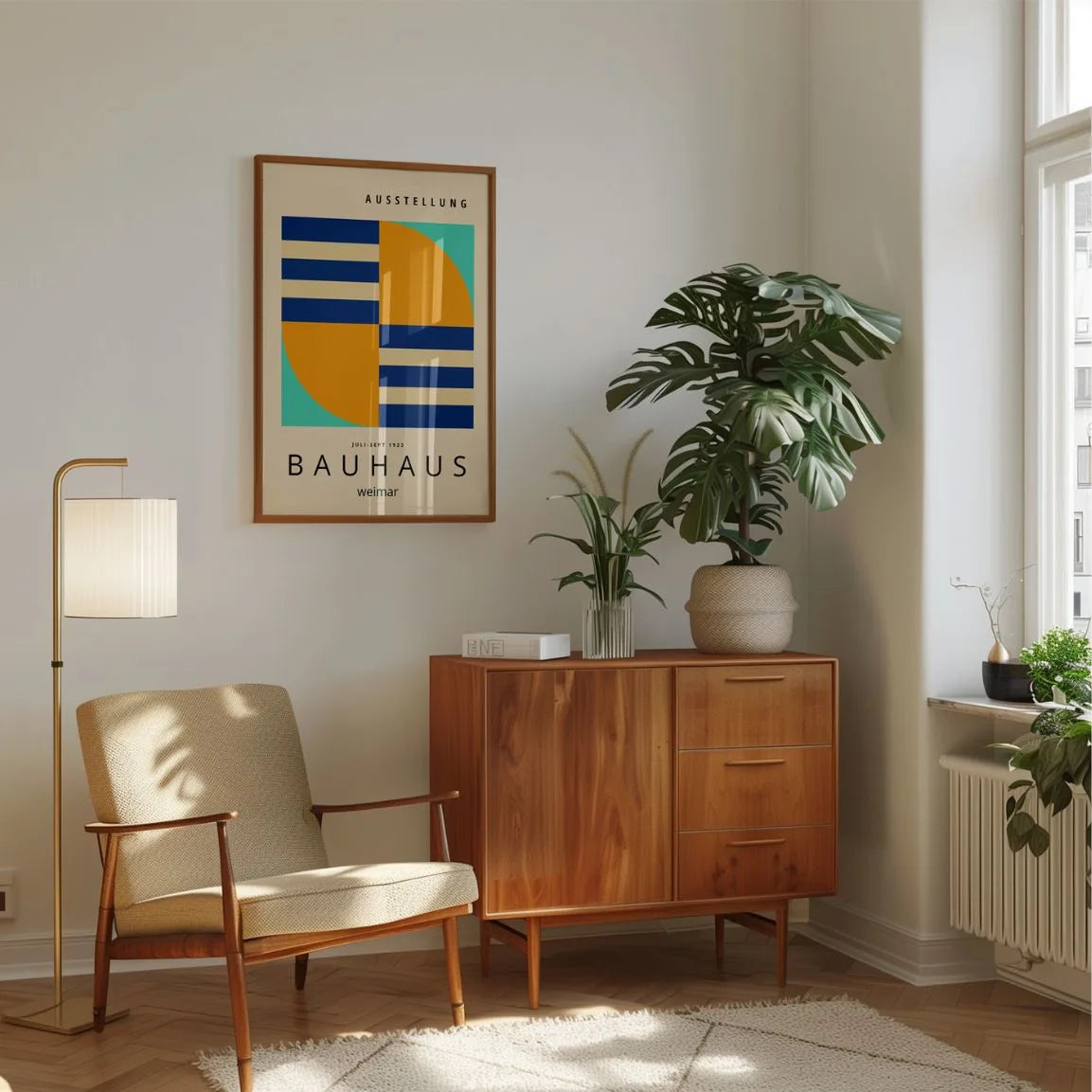 Plakat Bauhaus Turbina Geometria