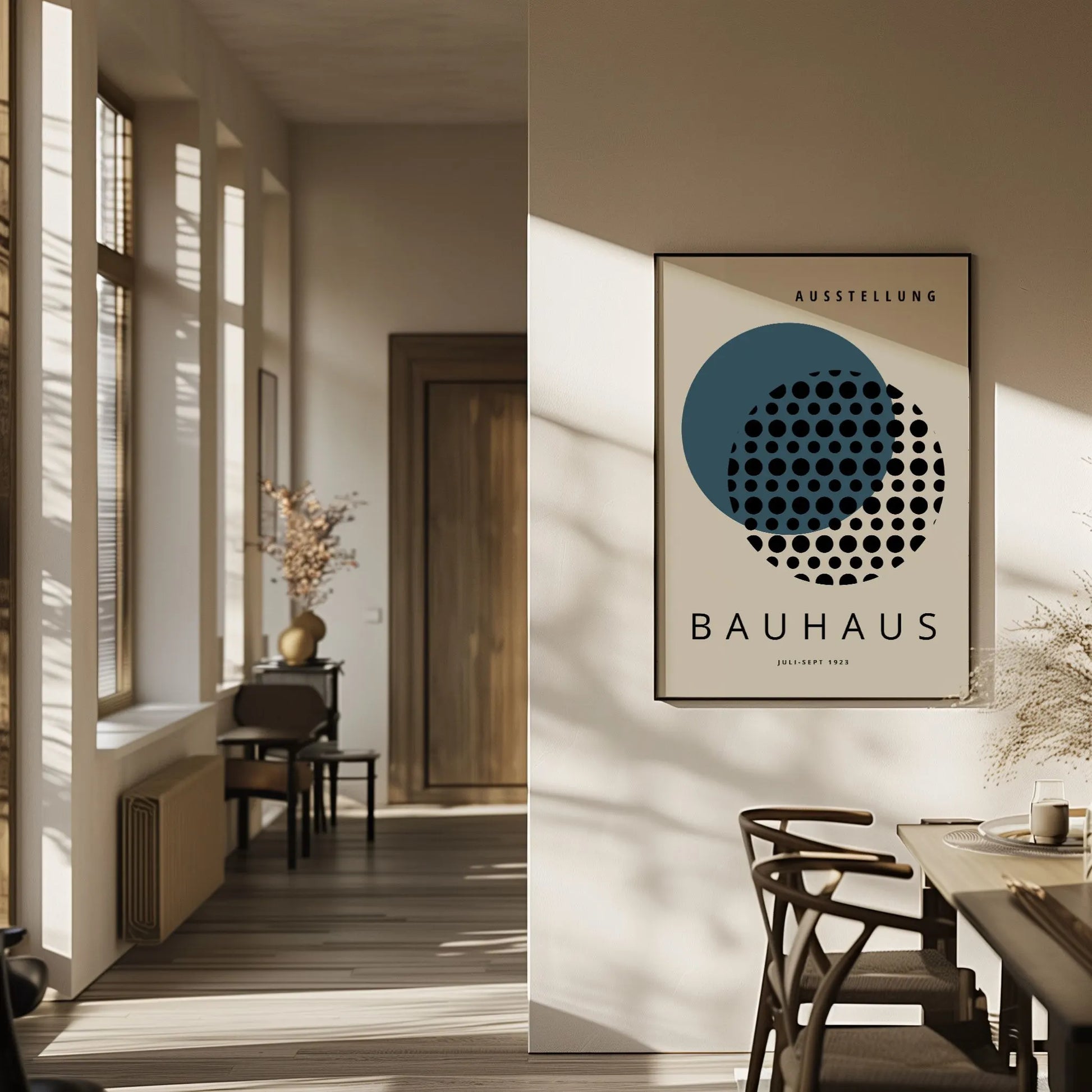Bauhaus Granat Spokój Plakat