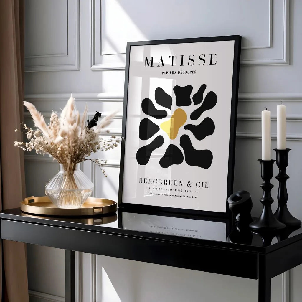 Plakat Matisse Czerń Musztarda Formy