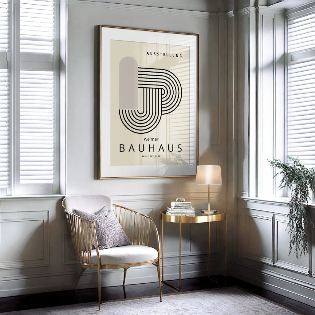 Plakat Bauhaus Węzeł Liniowy