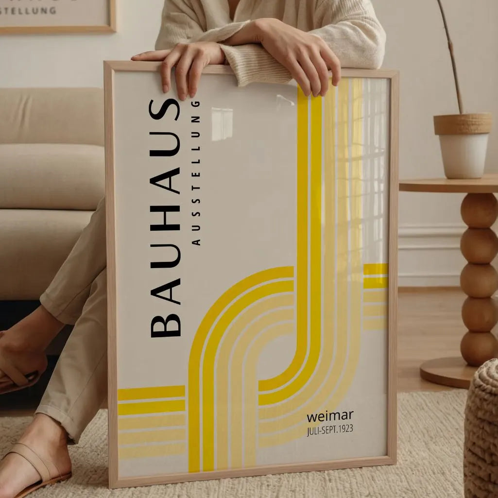 Bauhaus Żółte Światło Plakat