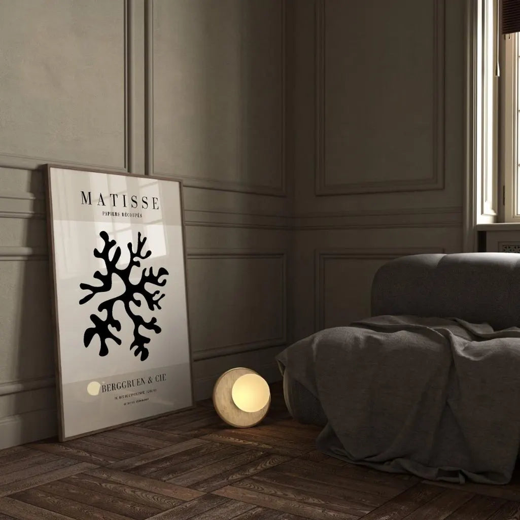 Plakat Matisse Czarne Rafy Koralowe