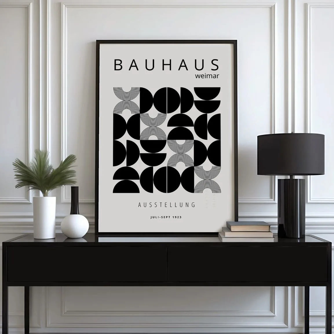 Plakat Bauhaus Półkule Geometria