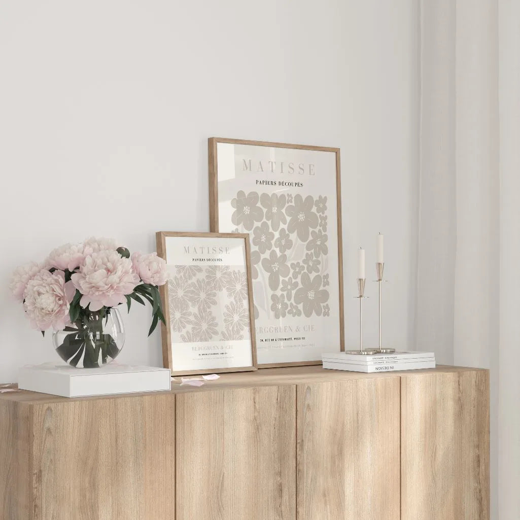 Matisse Beżowy Kwiaty Plakat