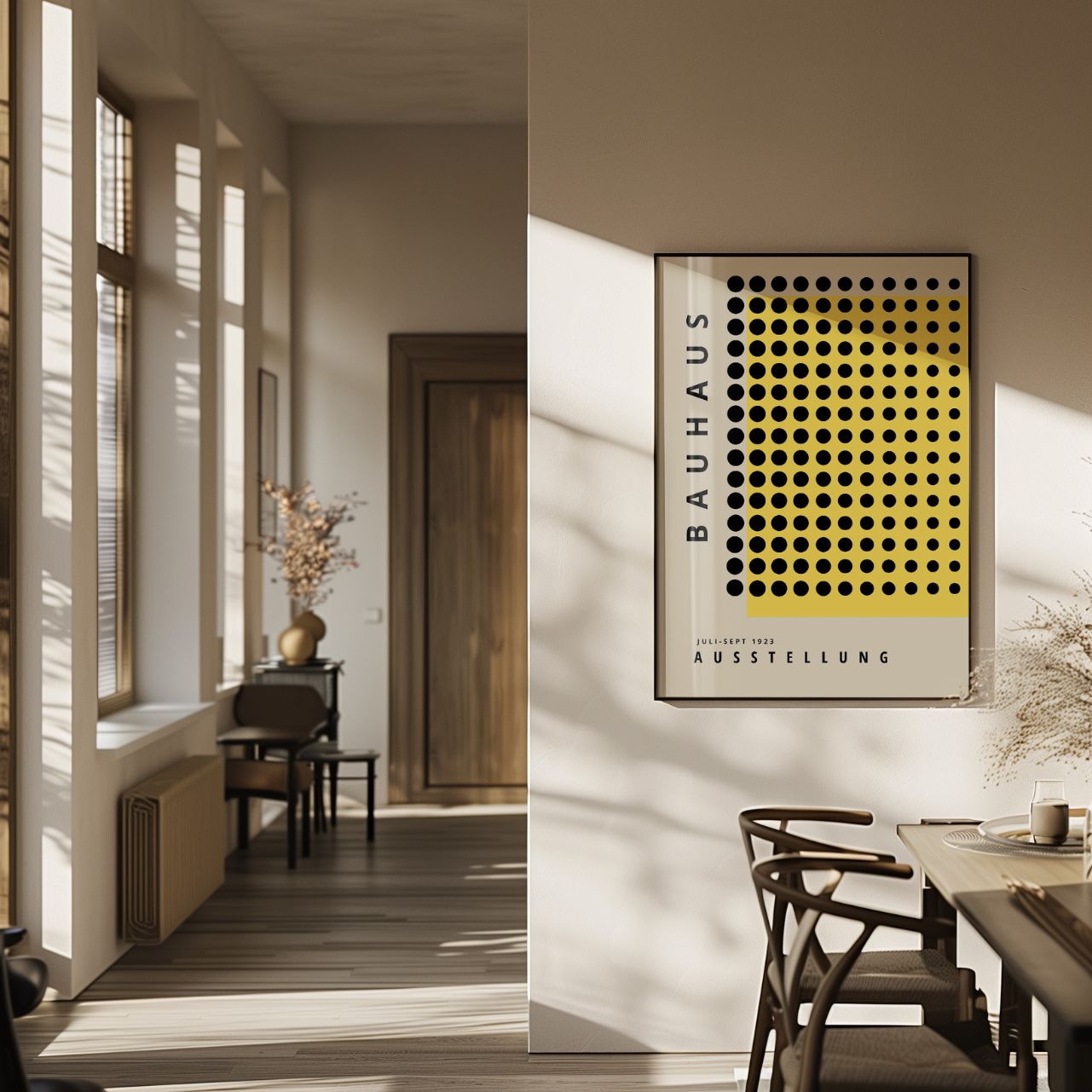 Bauhaus Żółta Precyzja Plakat