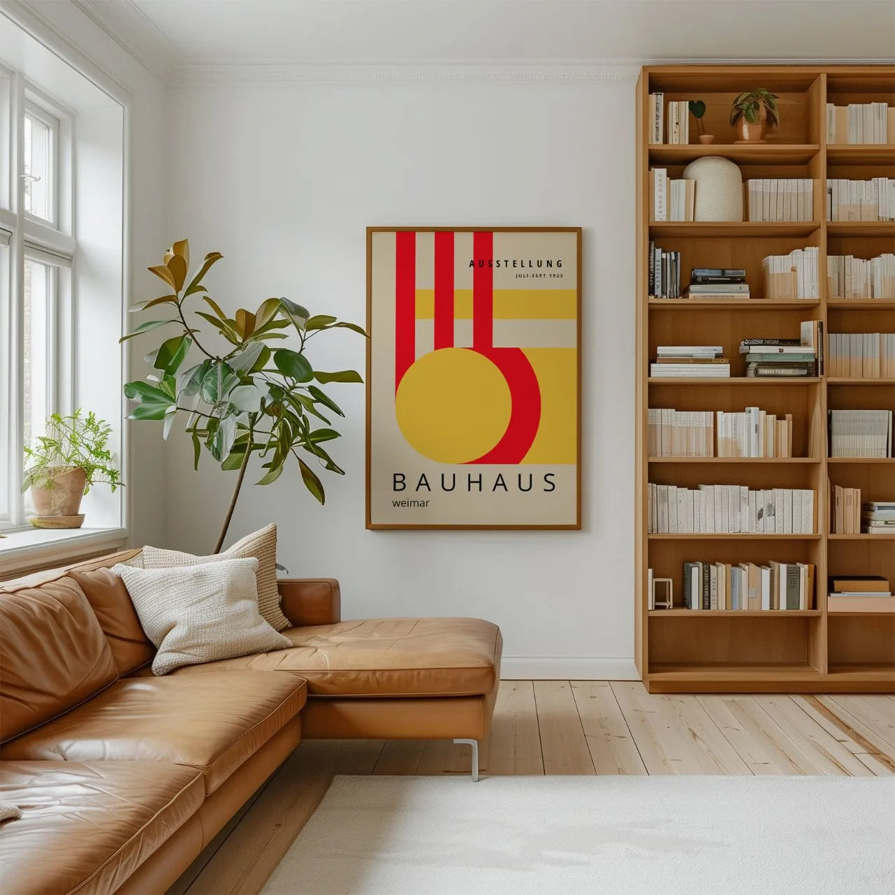 Bauhaus Czerwono-Żółta Energia Plakat