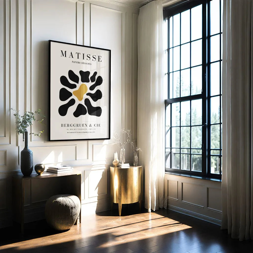 Plakat Matisse Czerń Musztarda Formy