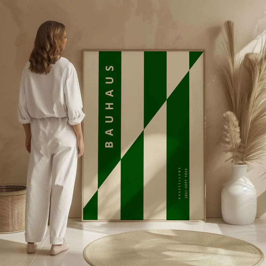 Bauhaus Zieleń Struktura Plakat