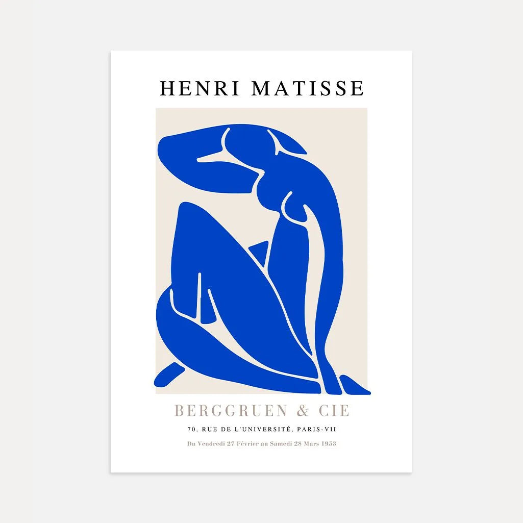 Matisse Nu Bleu Niebieski Plakat