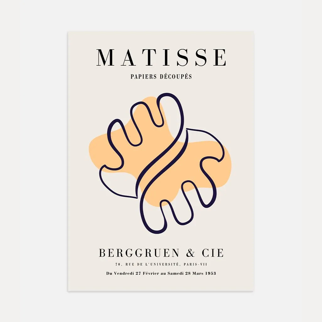 Plakat Matisse Pomarańczowa Forma Abstrakcyjna