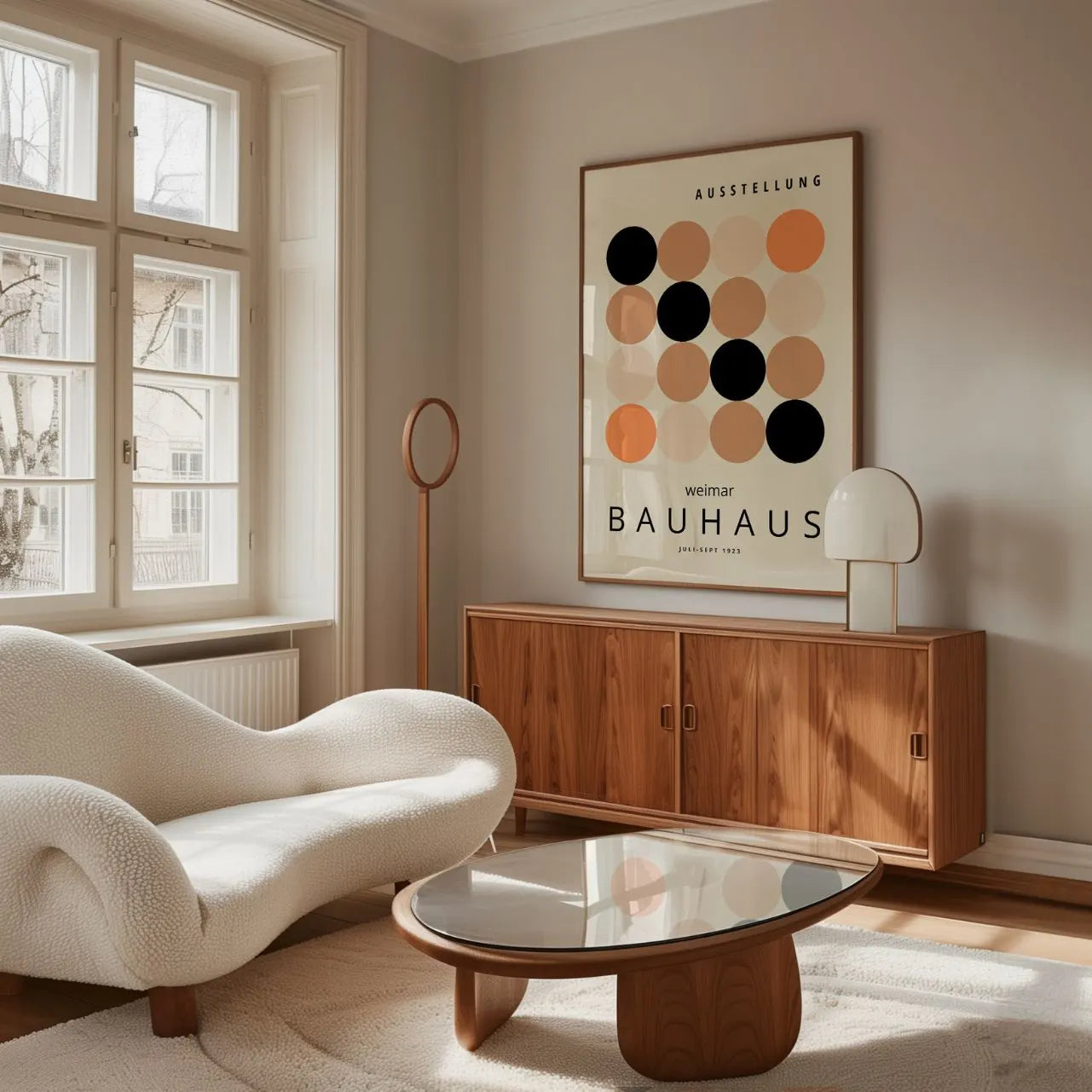 Bauhaus Beż Spokój Plakat