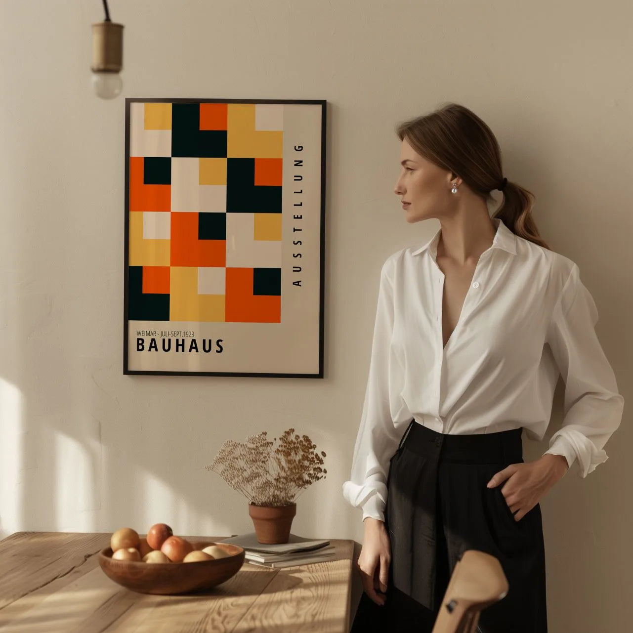 Bauhaus Mozaika Kolorów Plakat