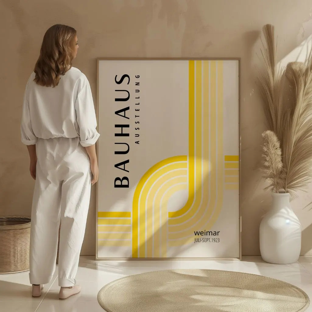 Bauhaus Żółte Światło Plakat